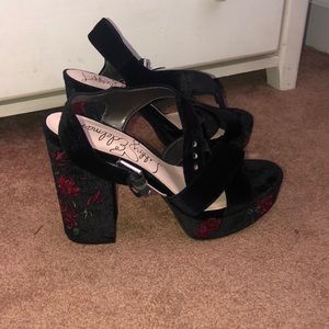 Libby Edelman Floral Heels